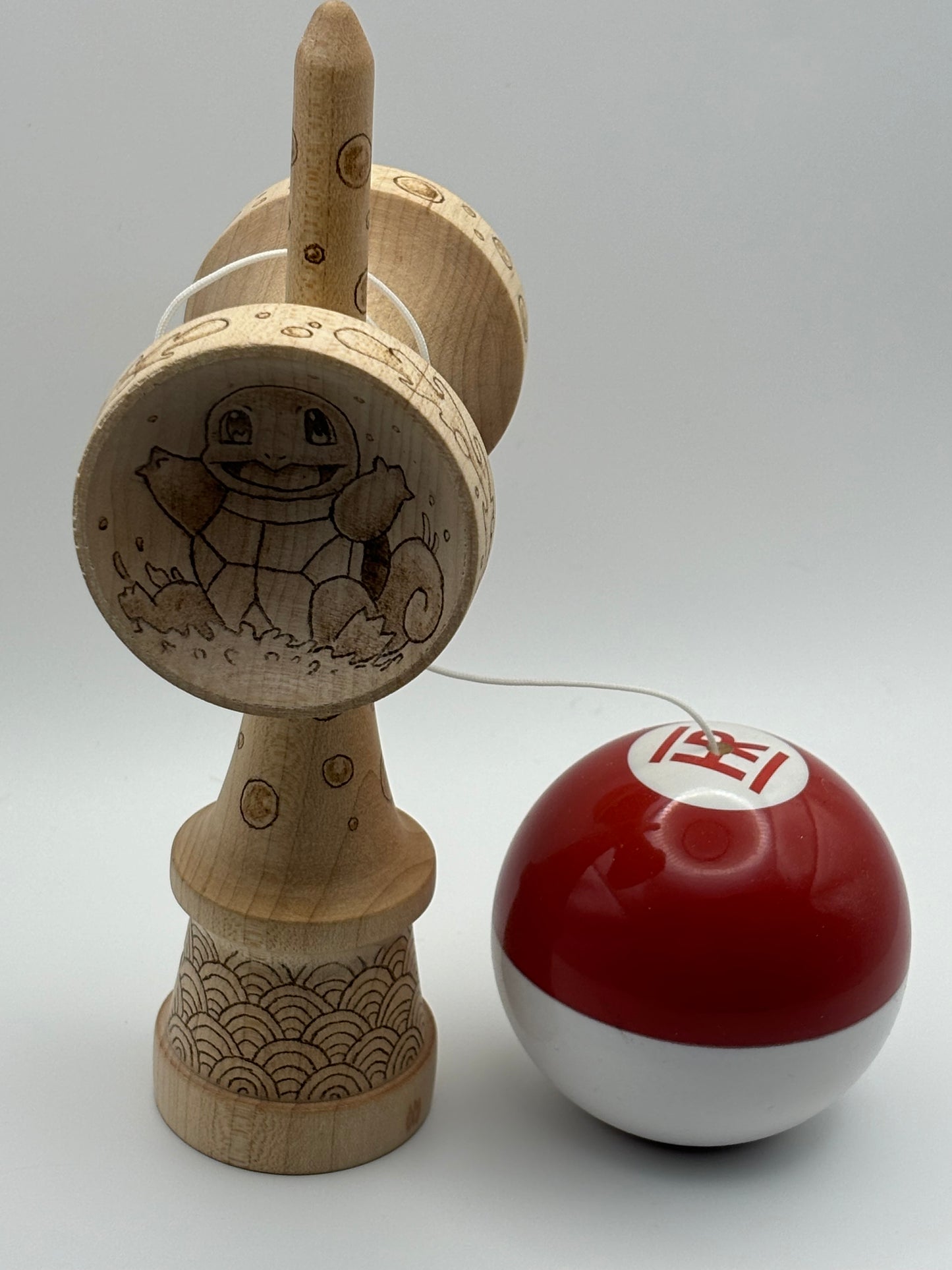 SQUIRTLE WOOD BURN MAPLE KENDAMA